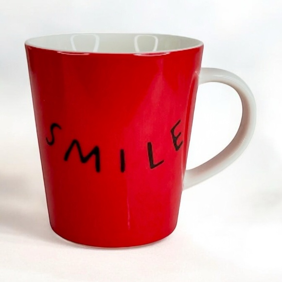 Royal Doulton Other - New Royal Doulton Ellen Degeneres SMILE Mug Coffee Tea Cup Red White Black
